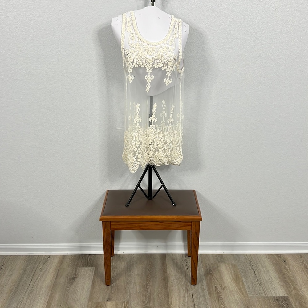 Vintage Sheer Lace Top/Cover